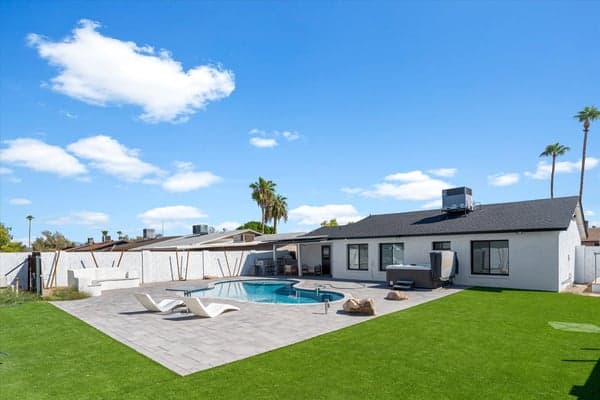 Backyard with Pool